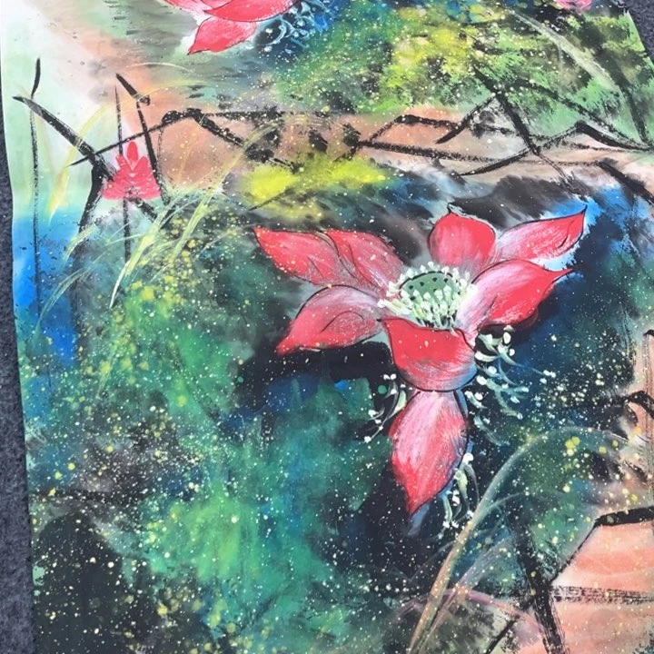 国画我的心好痛啊我的心真的好痛啊