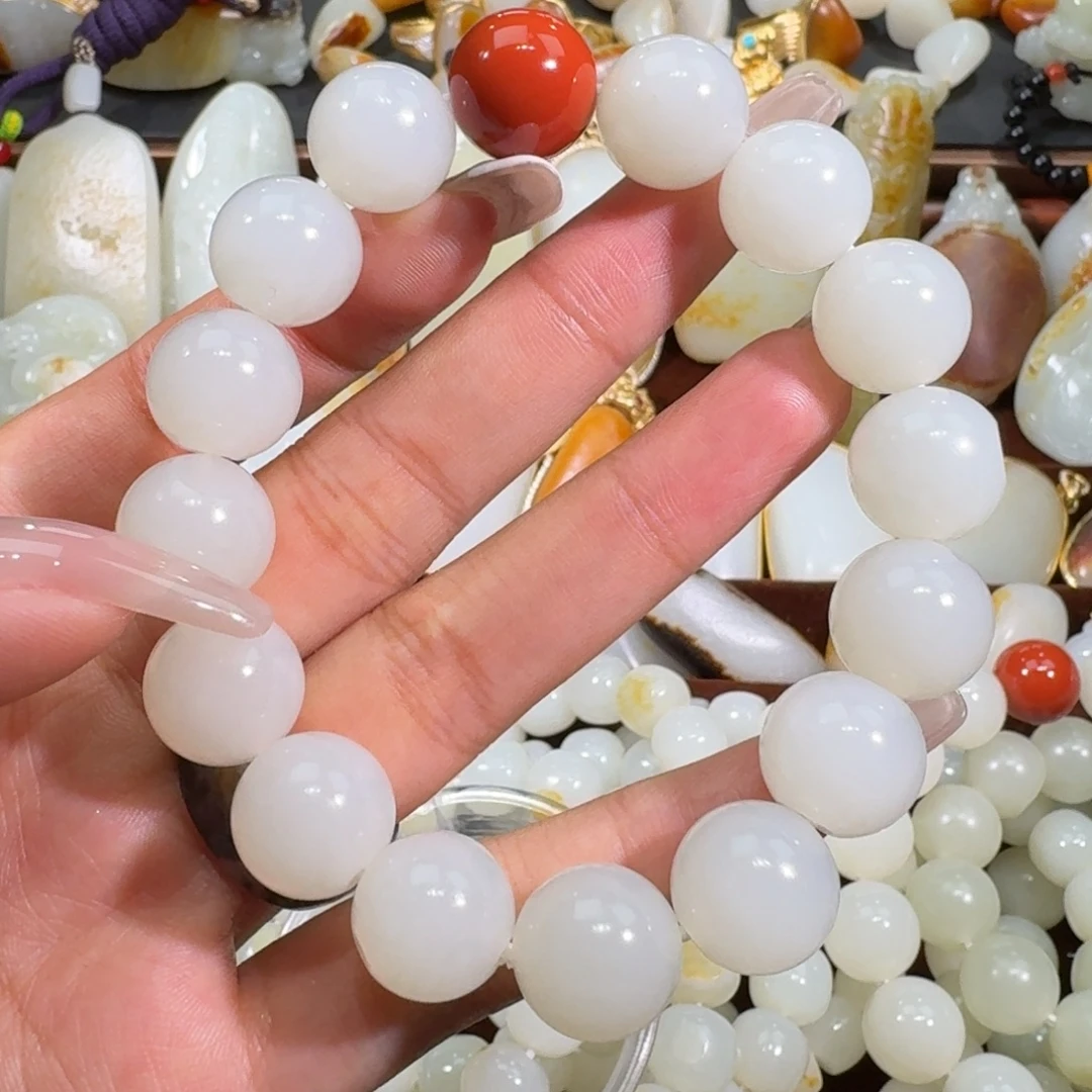 和田玉未镶嵌手链