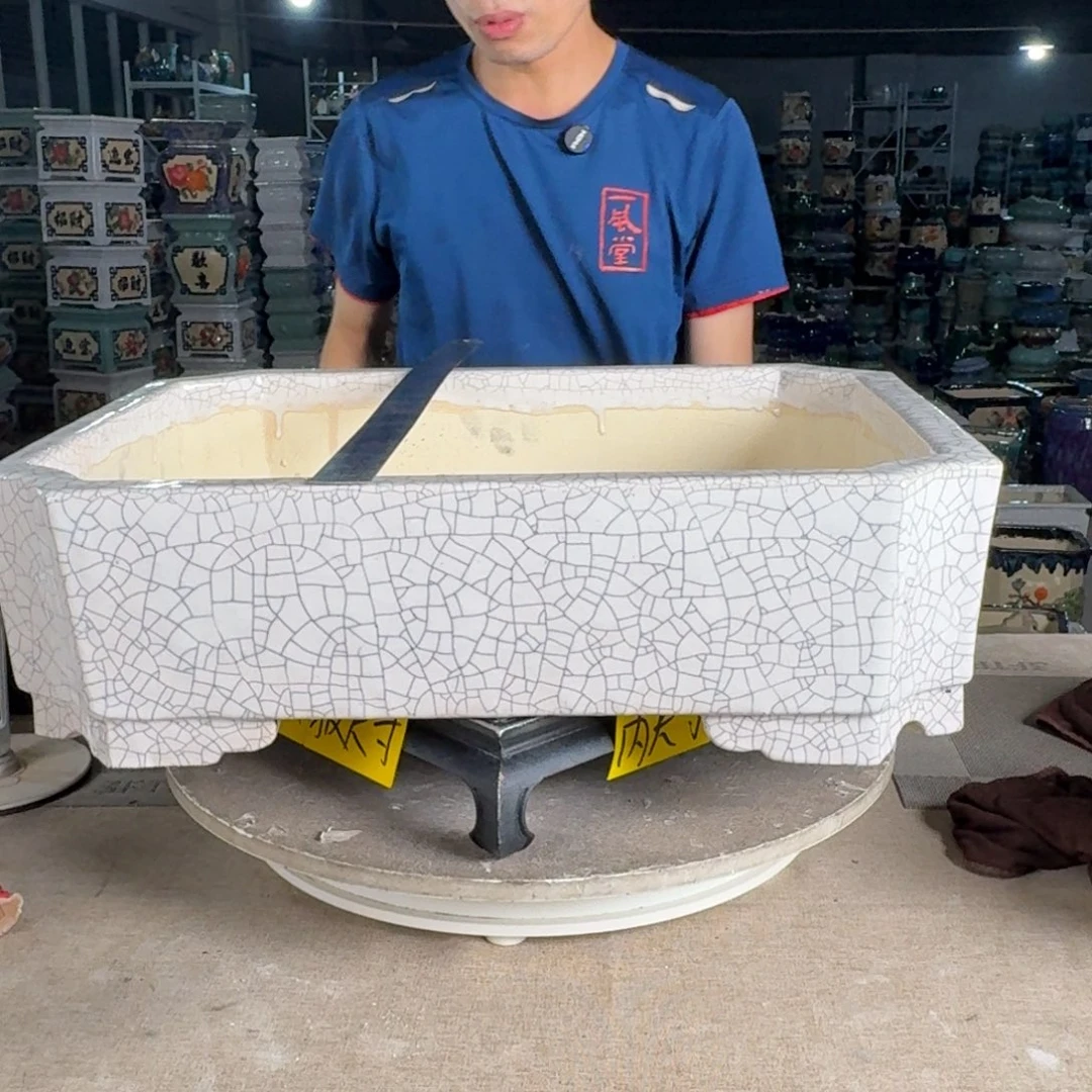 一风堂石湾花盆 内45*36*10