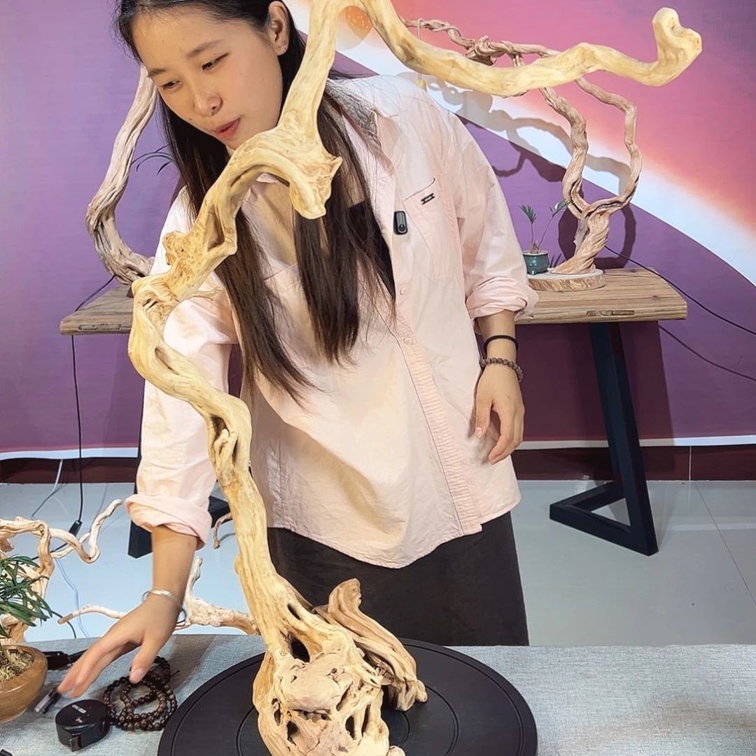 M***i木天然杜鹃根根艺摆件