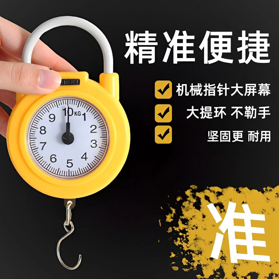 【买菜防骗】迷你称重手提秤便携式高精度快递称小秤弹簧秤学生教学