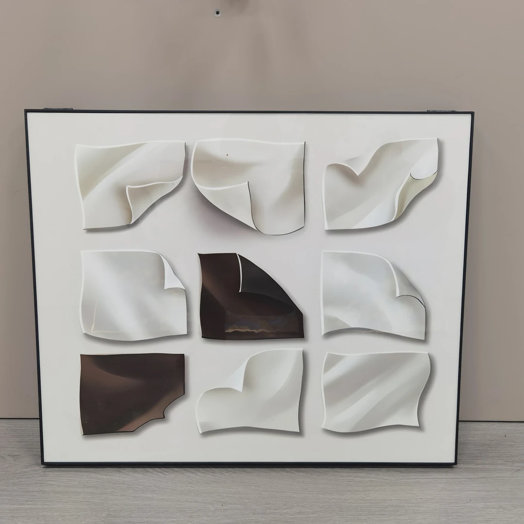 益师傅现代简约抽象电表箱ABS材质挂画走廊餐厅遮挡挂画抽象5060