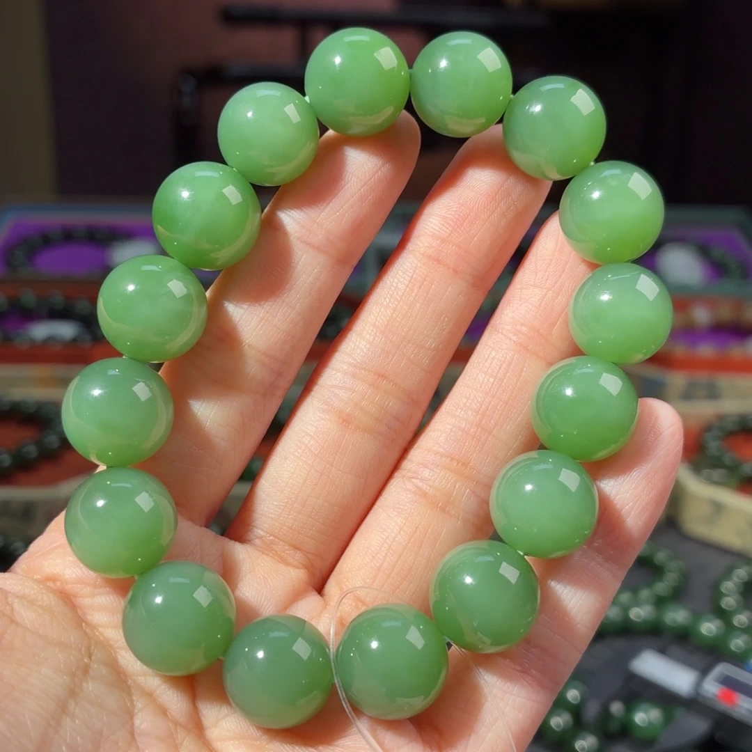 和田玉（碧玉）未镶嵌手串