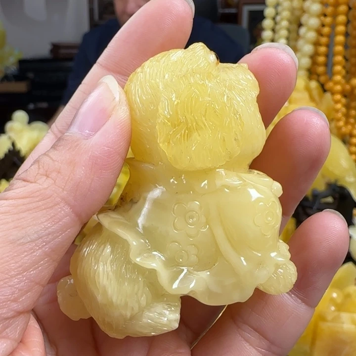 蜜蜡珠宝奇石未镶嵌有瑕疵