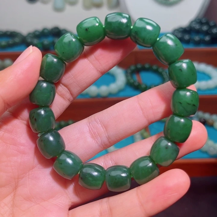 和田玉未镶嵌手链卡12