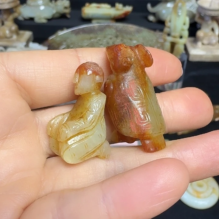 和田玉挂件未镶嵌猎**击