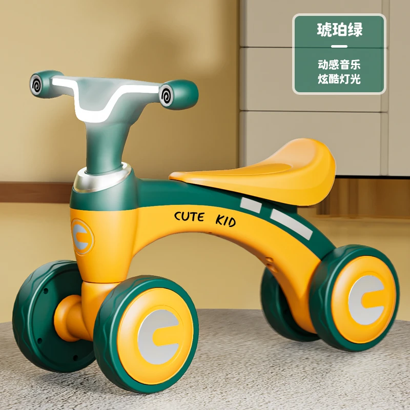 儿童平衡车1-3-6岁灯光音乐防侧翻