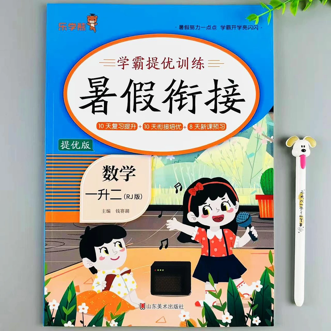 新版暑假作业一升二年级数学暑假衔接复习预习一本通暑假提优训练