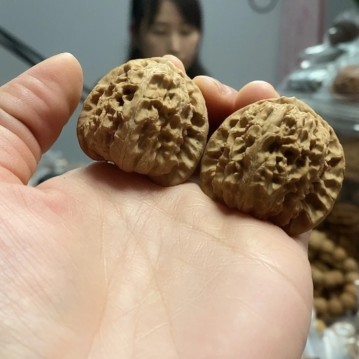把件文玩核桃38白狮子