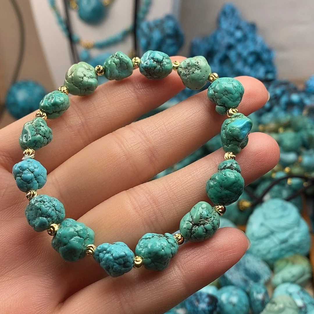 绿松石未镶嵌珠宝半成品