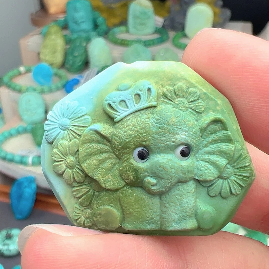 绿松石未镶嵌主播万珍