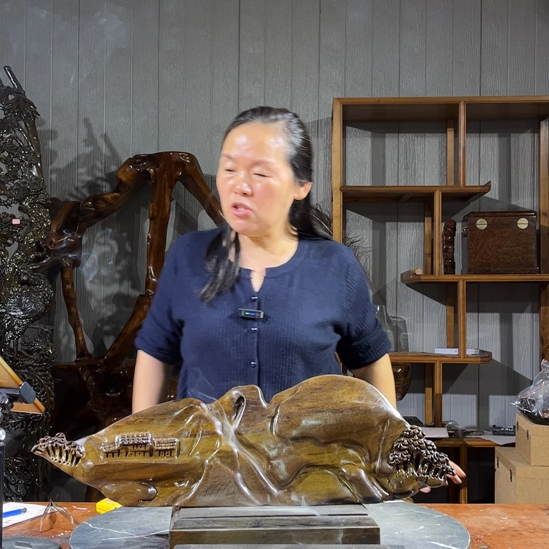 金丝楠阴沉木山水