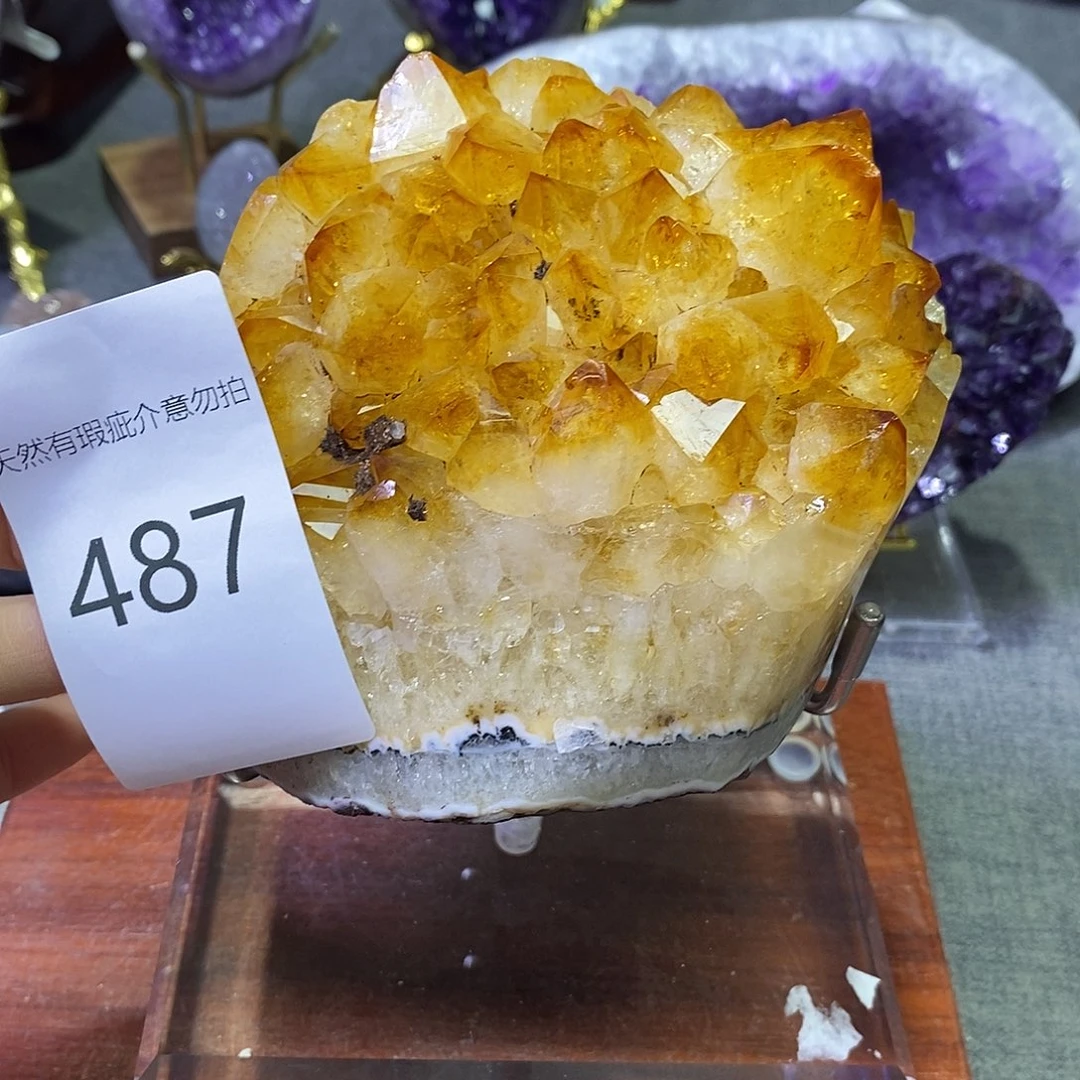 紫晶未镶嵌珠宝半成品