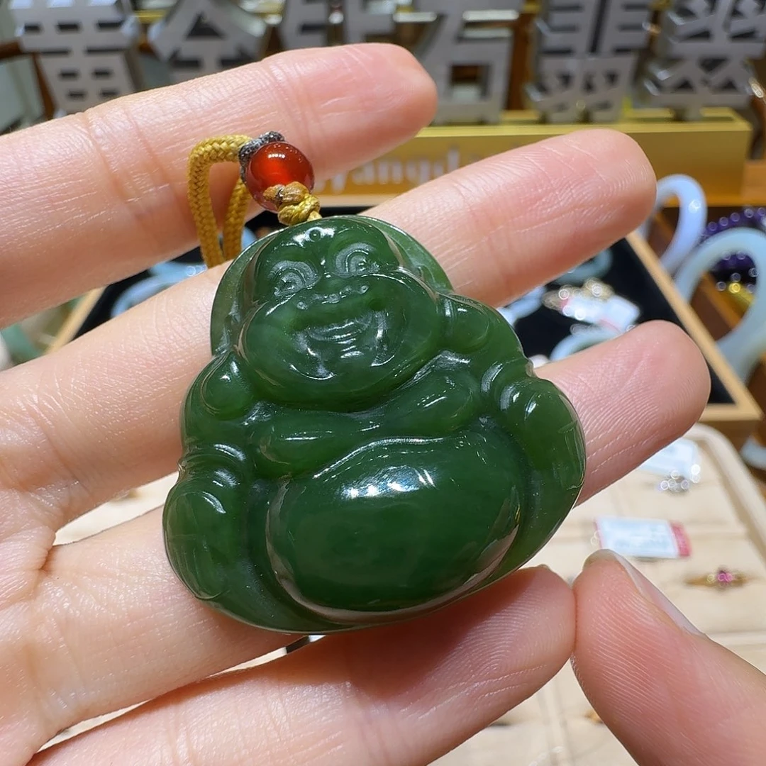 和田玉（碧玉）未镶嵌吊坠(不含链)