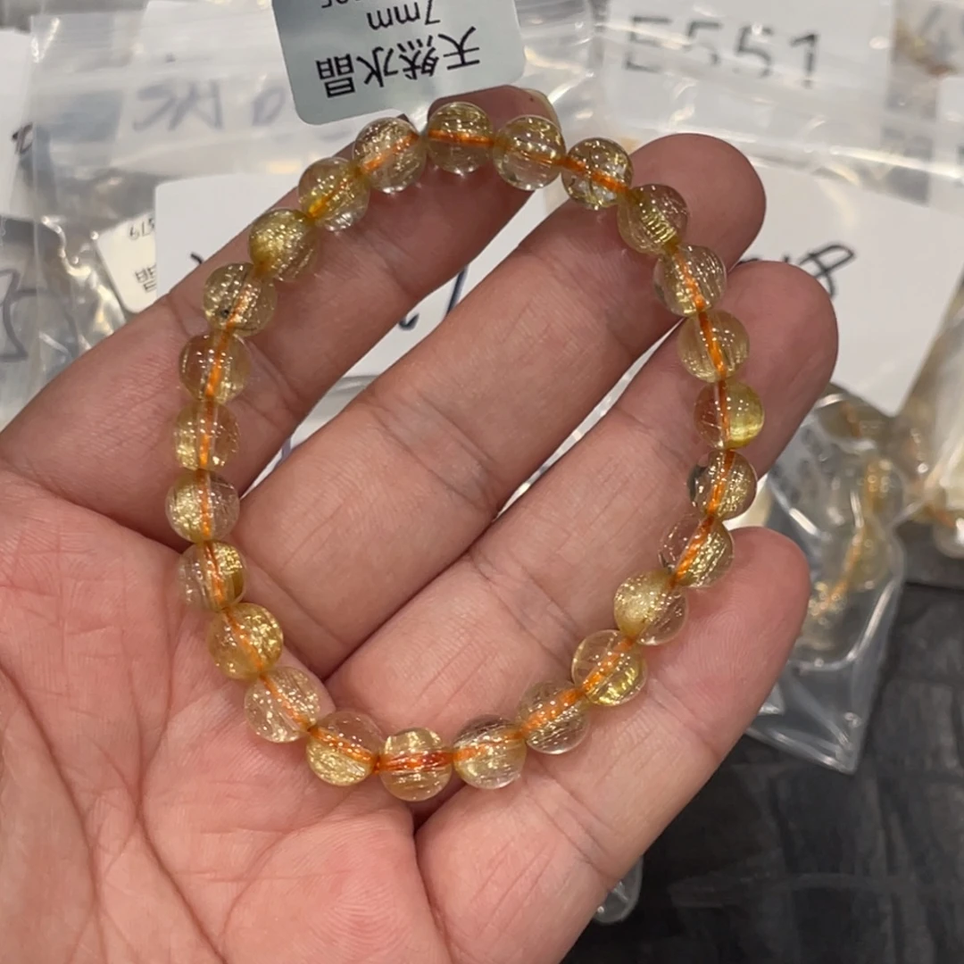 未镶嵌手链水晶aaa0395钛晶