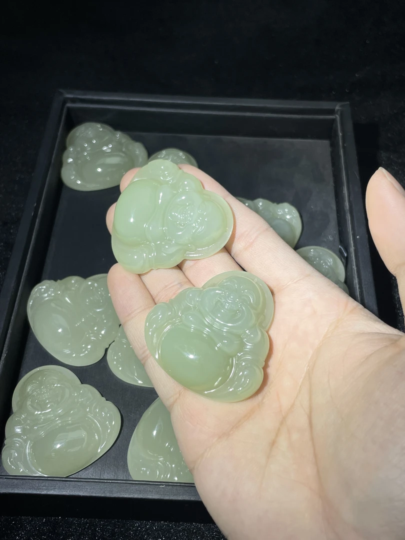 【小耿珠宝】和田玉晴水佛公吊坠/q（多样性发其一）