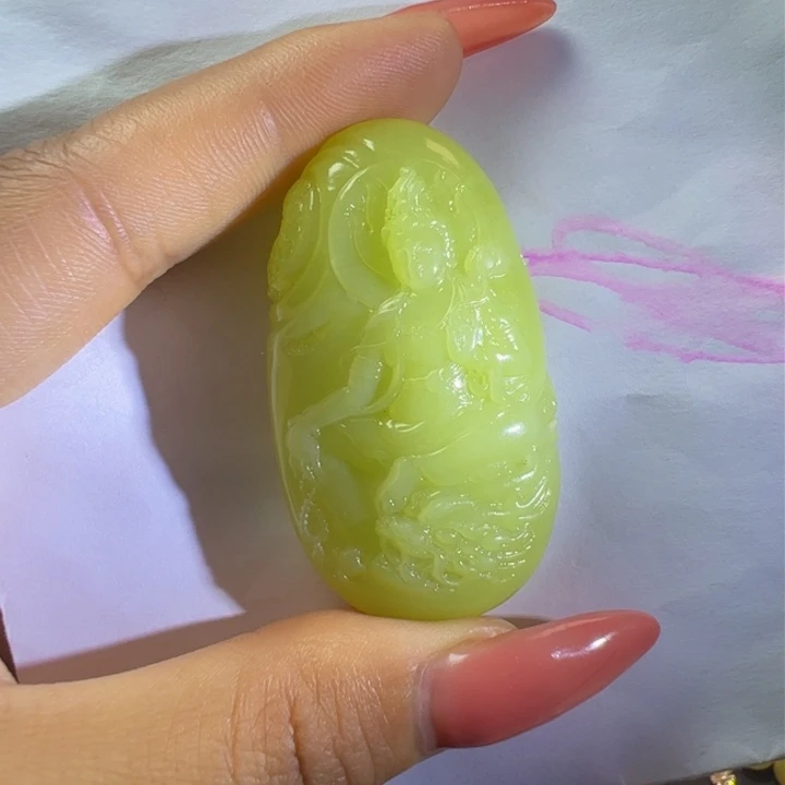 和田玉（黄玉）颈饰未镶嵌