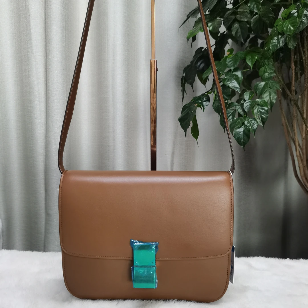 95新 Celine/思琳 BOX焦糖色BOX单肩包1640 8066