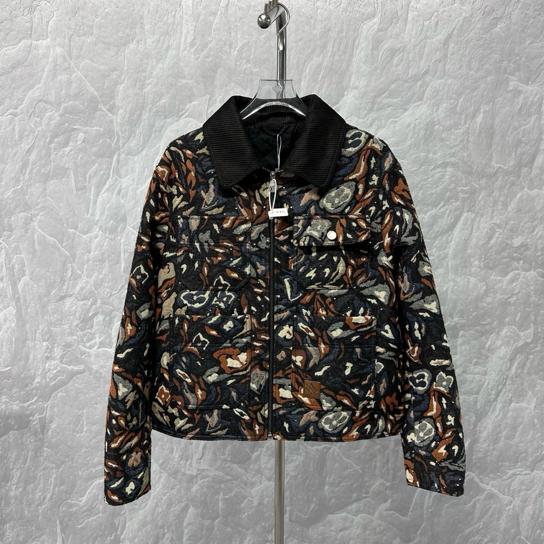 未使用 LouisVuitton/路易威登 nigoFW25 满印牛仔外套52码J01997