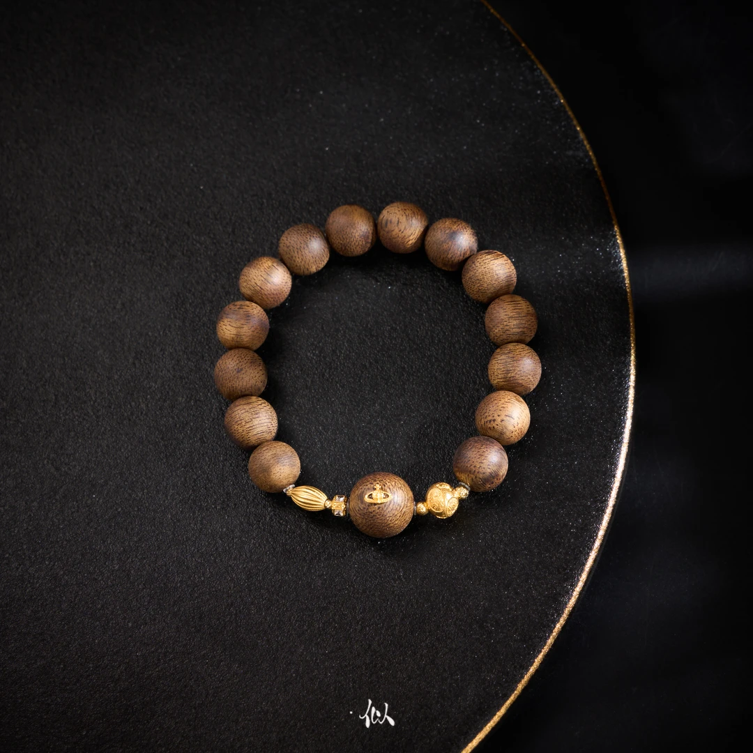 沉香【禅系】·似梓珠宝· 18K沉香手串  多样性发一  XYGD316139-G