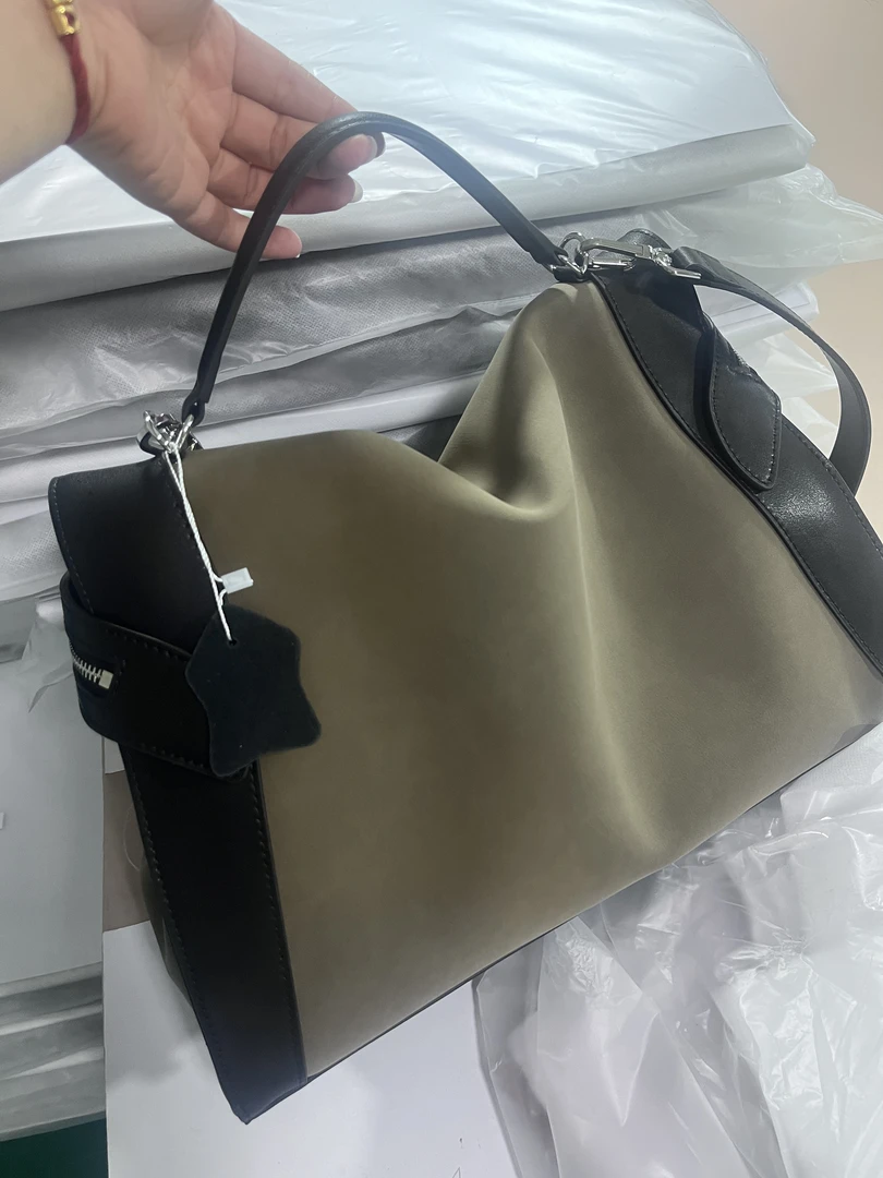 双根磨砂小众耐刮肩包慵懒风清复古单肩包托特包腋下休闲百搭真皮