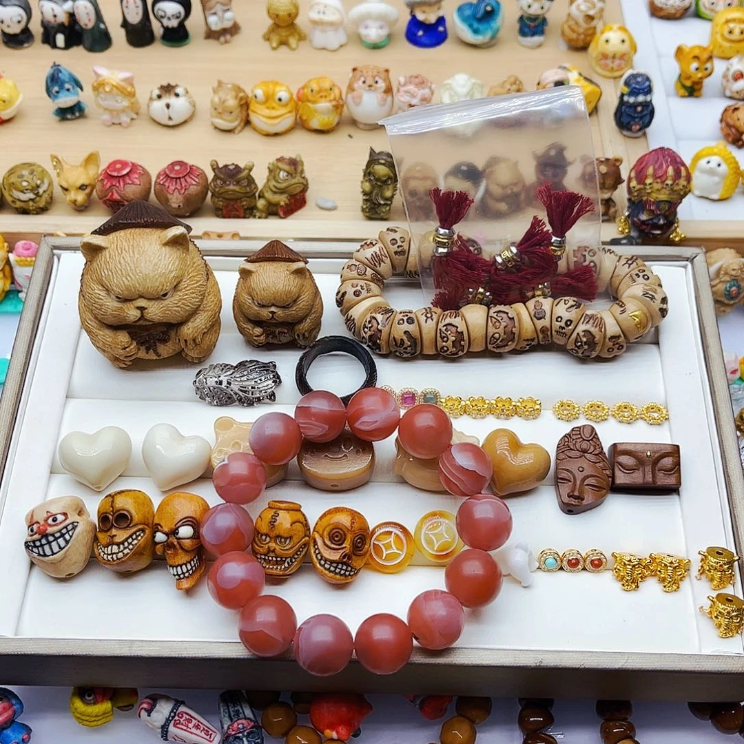 鹿骨摆件手工雕刻配饰