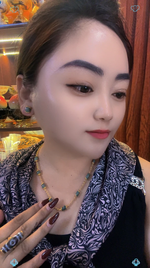 非金属亚克力耳饰 铜合金大理石两件套时尚百搭