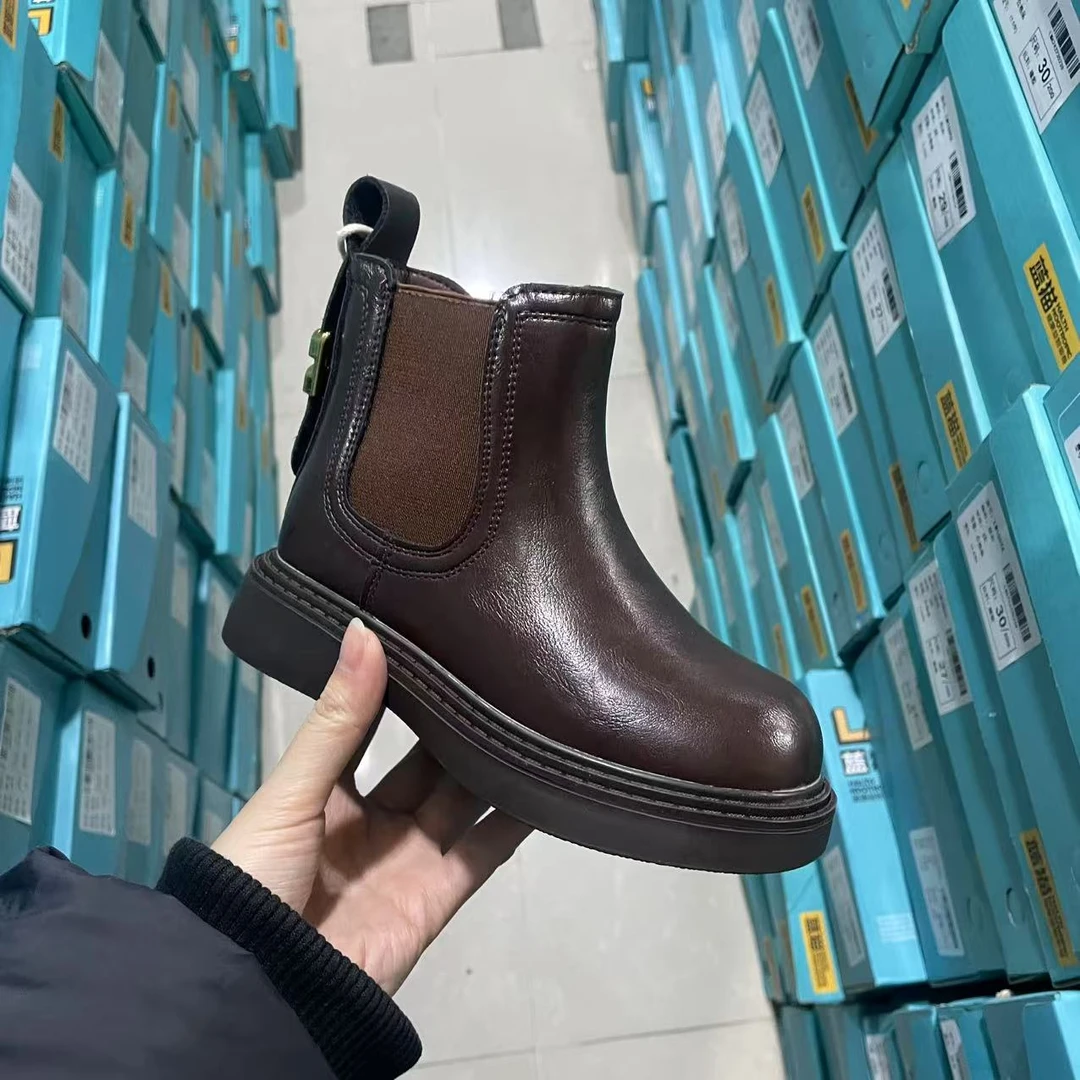 0207-16 英伦风百搭时装靴女童靴 XX  LM 1009 A