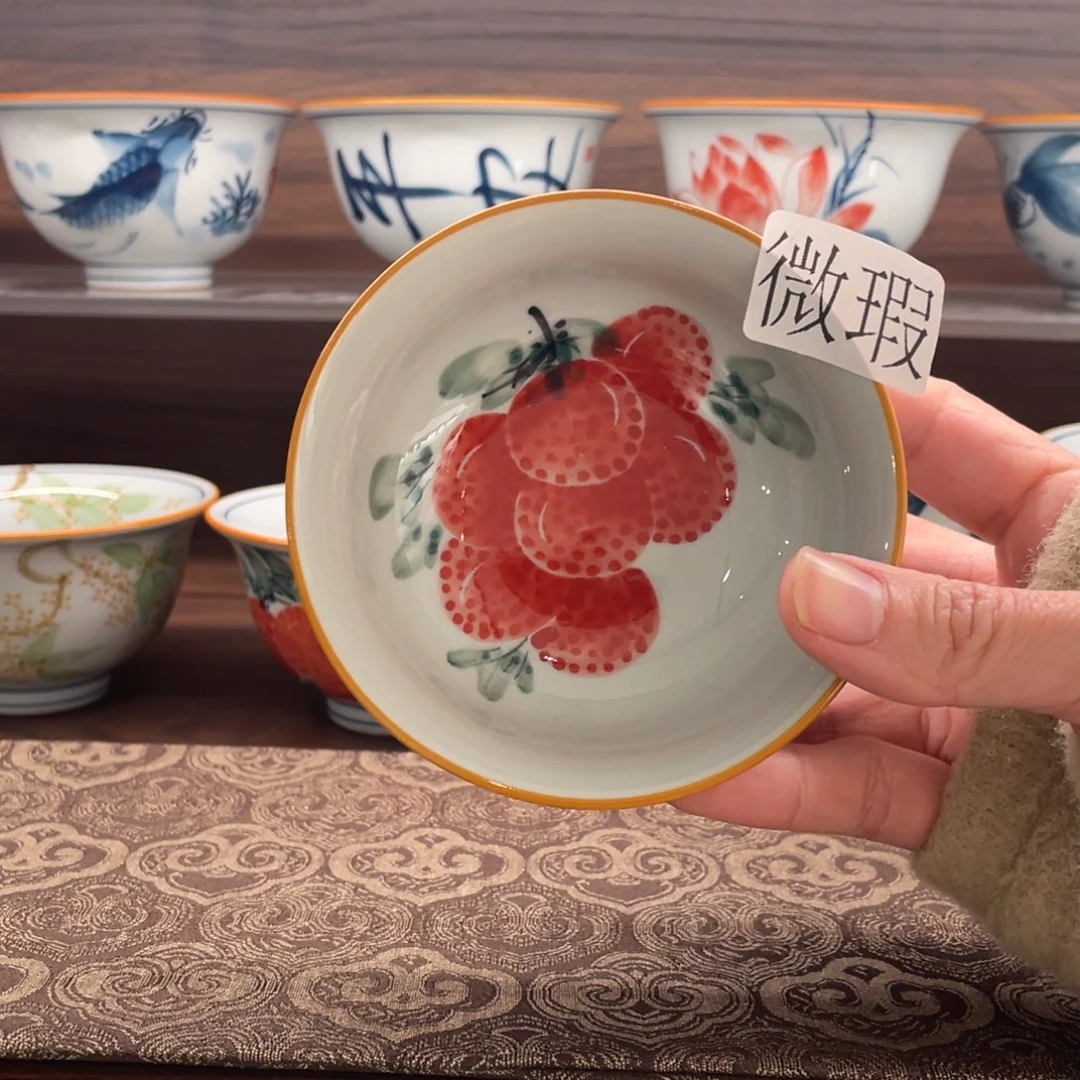 有瑕釉下彩纯手绘