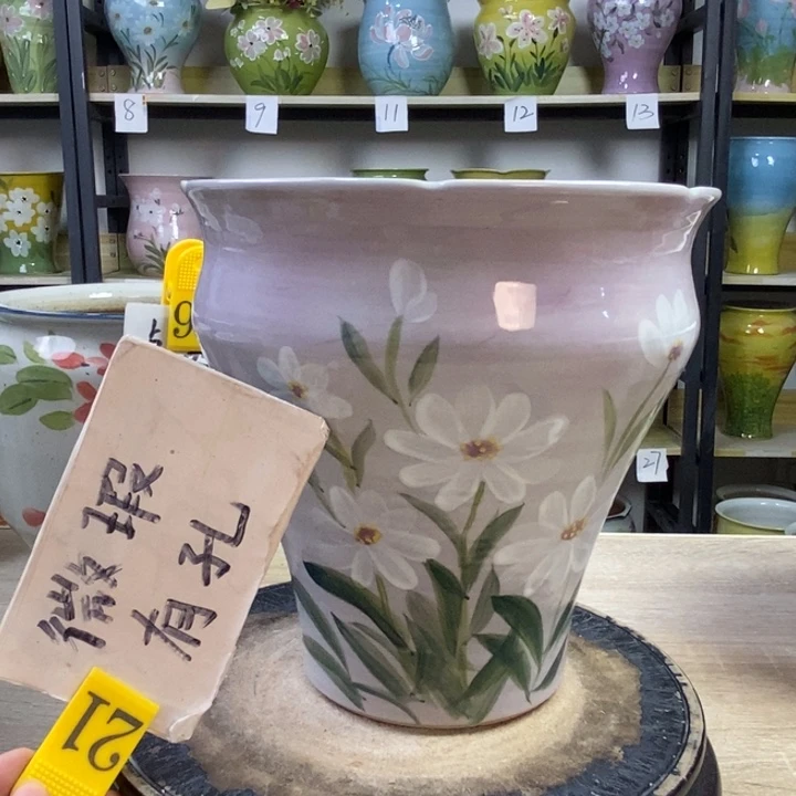 景德镇高温陶瓷花盆