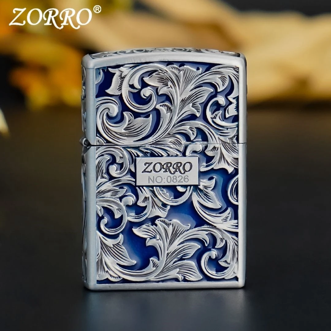 ZORRO佐罗煤油打火机防风盔甲金属创意唐草送男生士节日礼物礼品