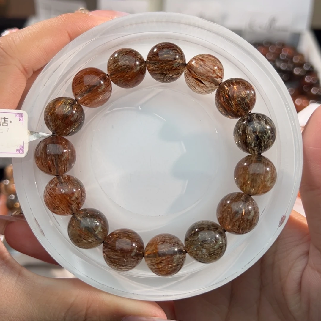 水晶未镶嵌手链黑金超七14