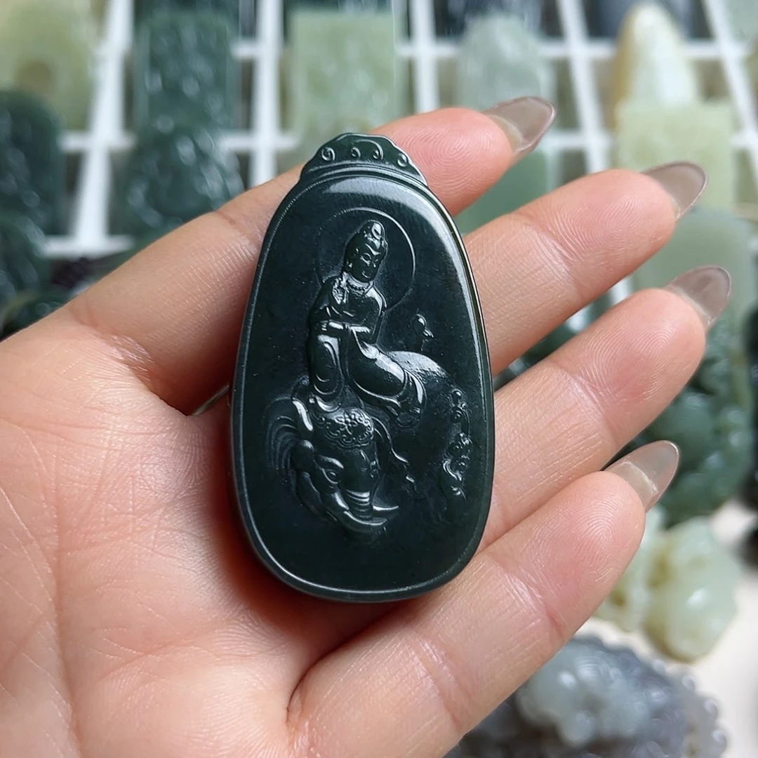 和田玉未镶嵌挂件