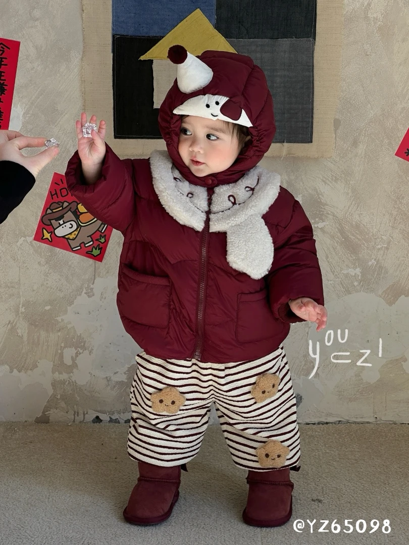 YouZi.右子【年款】雪人羽绒外套新国标90白鸭绒