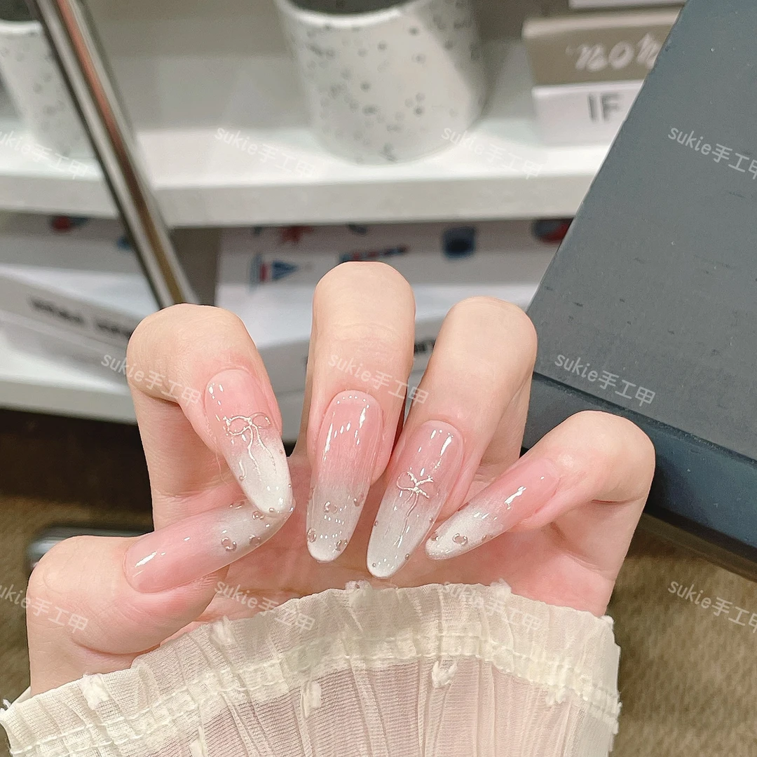 【小清新】 纯手工定制穿戴甲美甲贴片可拆卸假指甲贴10片新款