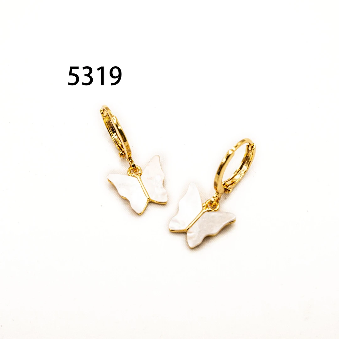 铜合金耳饰 百搭女耳环个性轻奢蝴蝶/蜻蜓/昆虫简约甜美风~5319