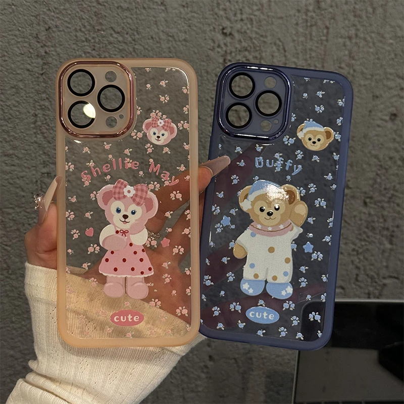 适用苹果16pro金属镜框防摔手机壳华为p碎花底雪莉玫小众新款小米