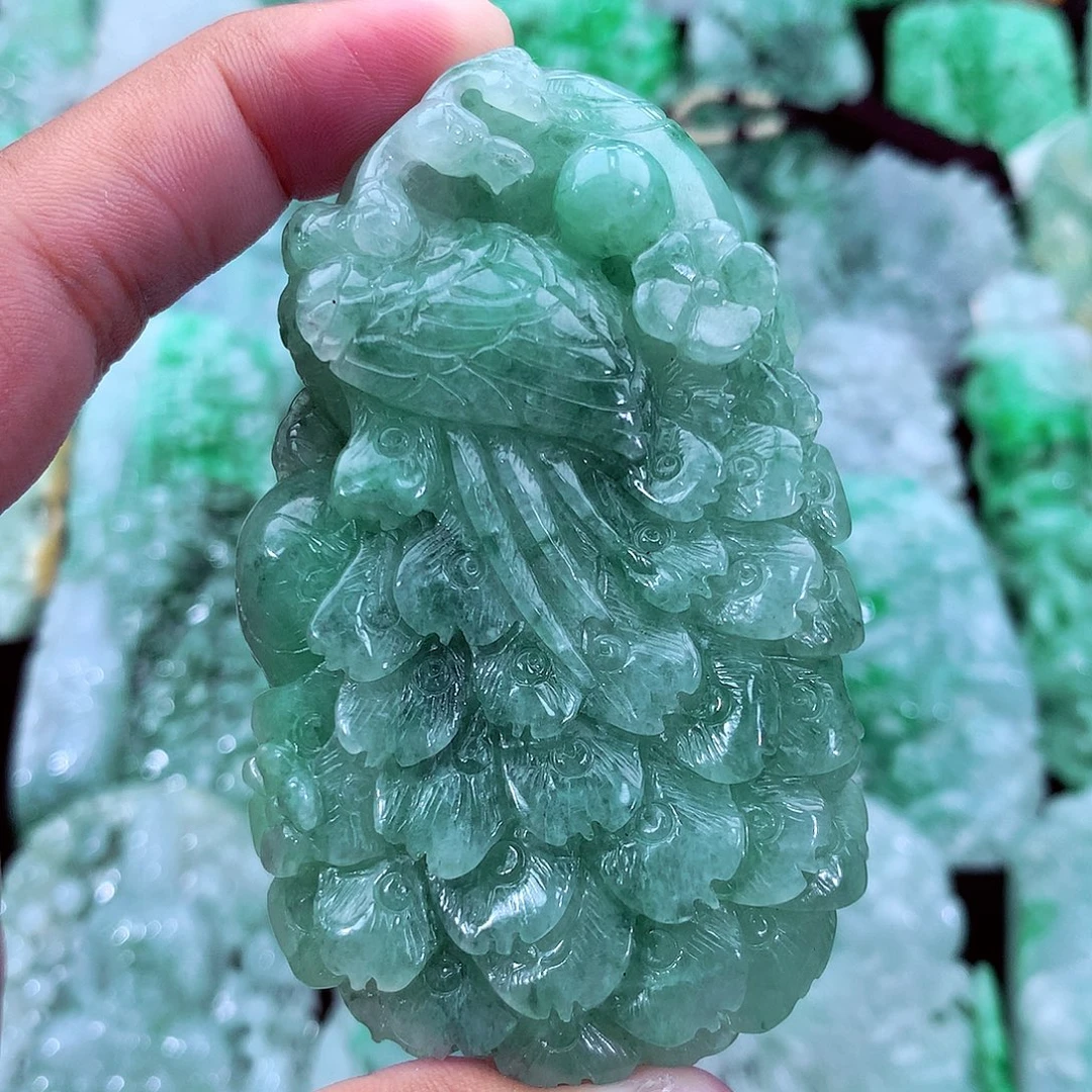 翡翠未镶嵌吊坠(不含链)