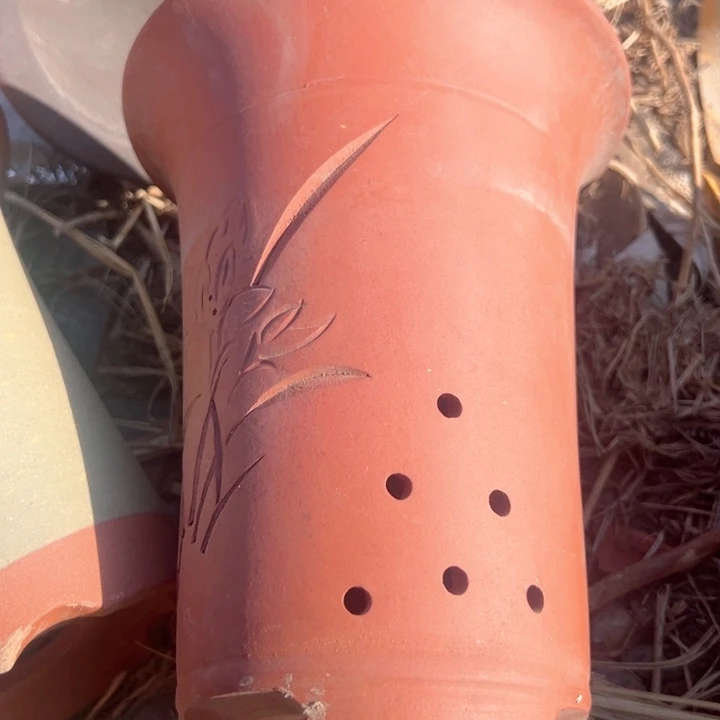 红陶紫砂兰花盆w x