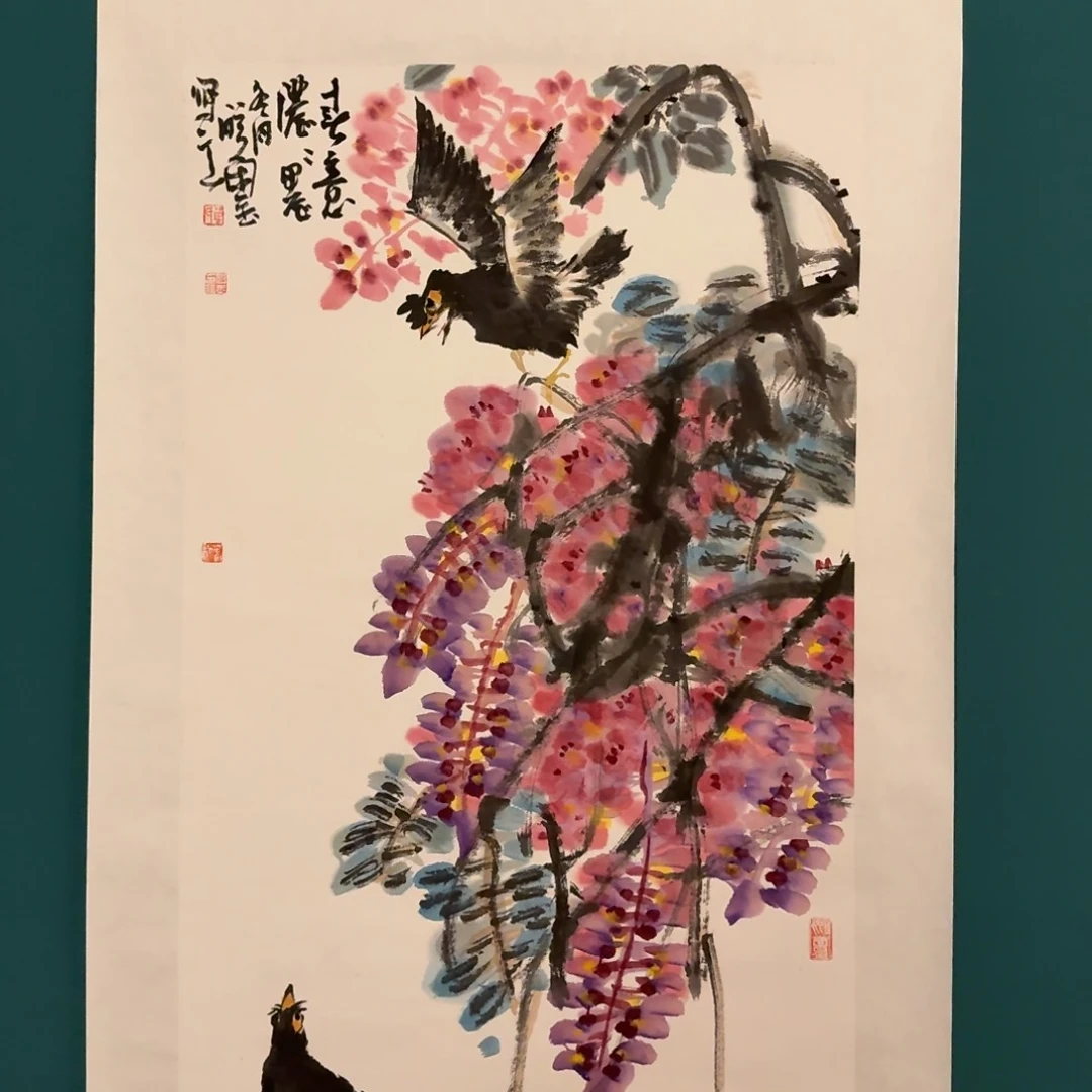 国画单老师作品画作