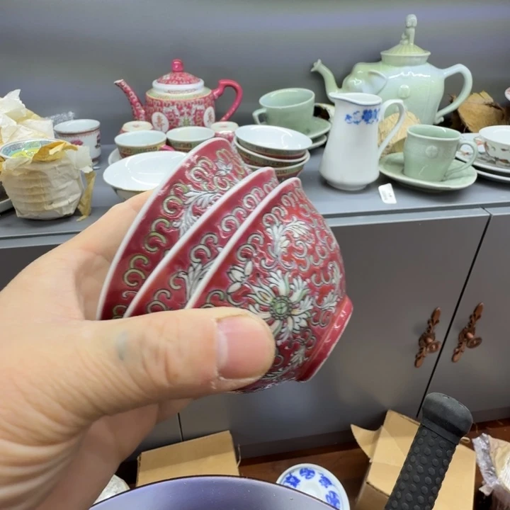 茶***子摆件景德镇陶瓷艺术