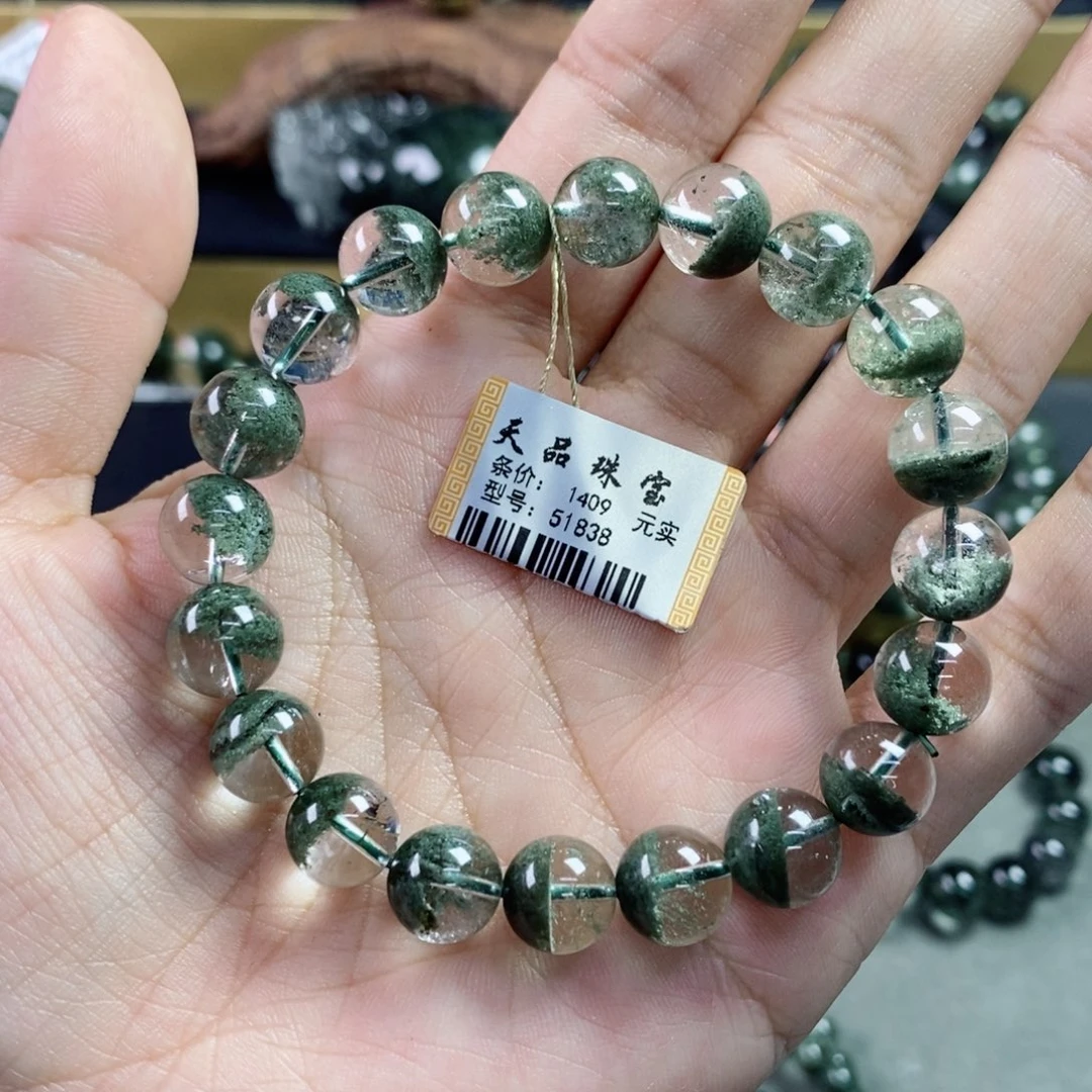水晶手串未镶嵌N**z绿幽灵51838