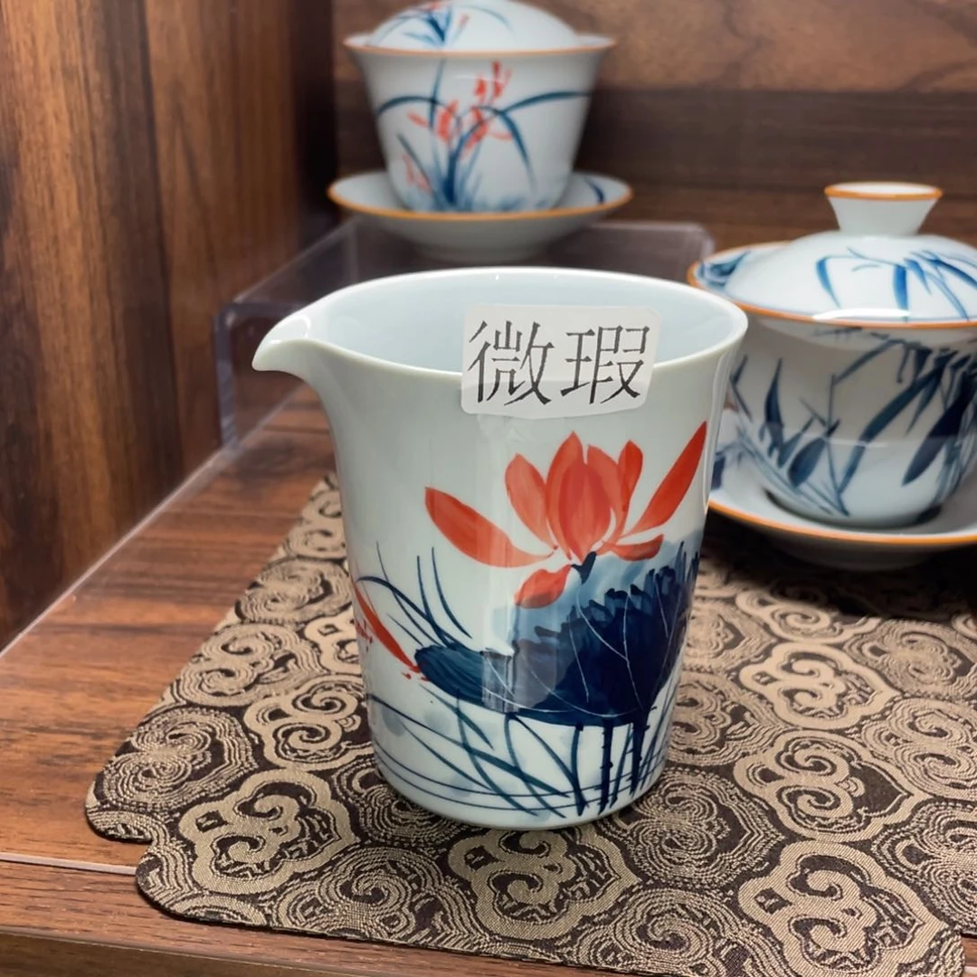 微瑕釉下彩纯手绘