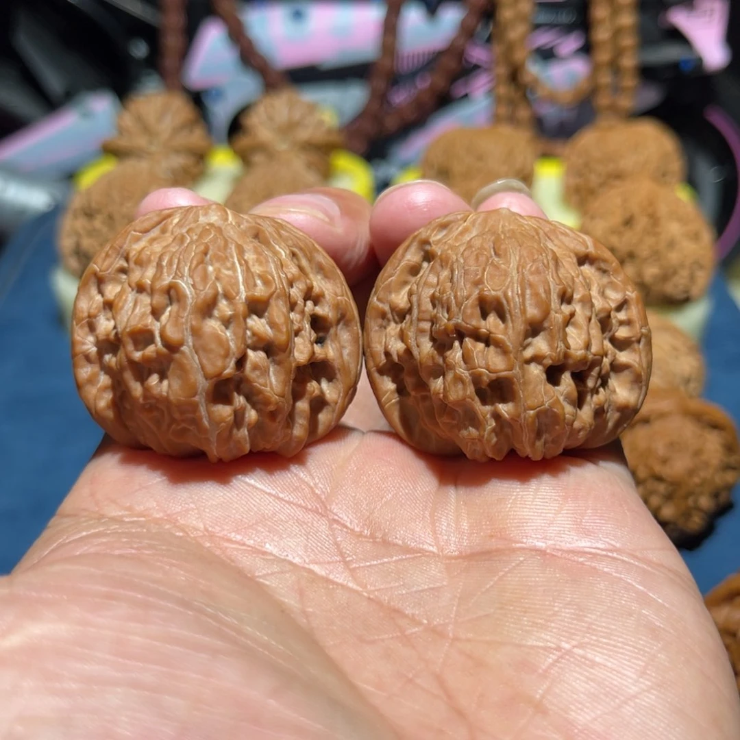 文玩核桃吊坠40全品磨盘