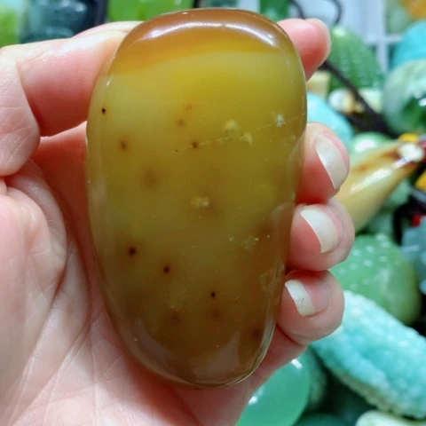 蛇纹石玉未镶嵌手把件