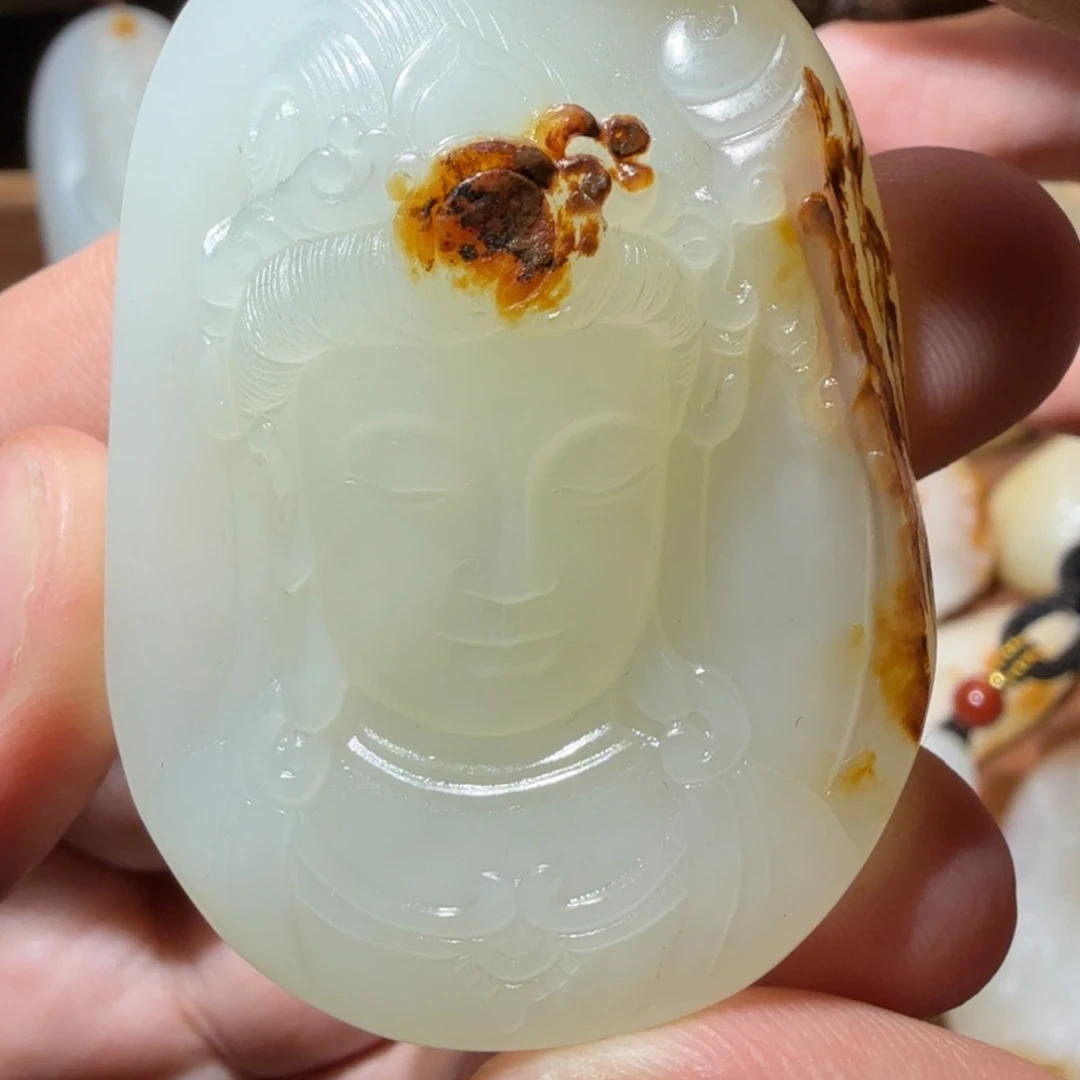 *****和田玉未镶嵌挂件