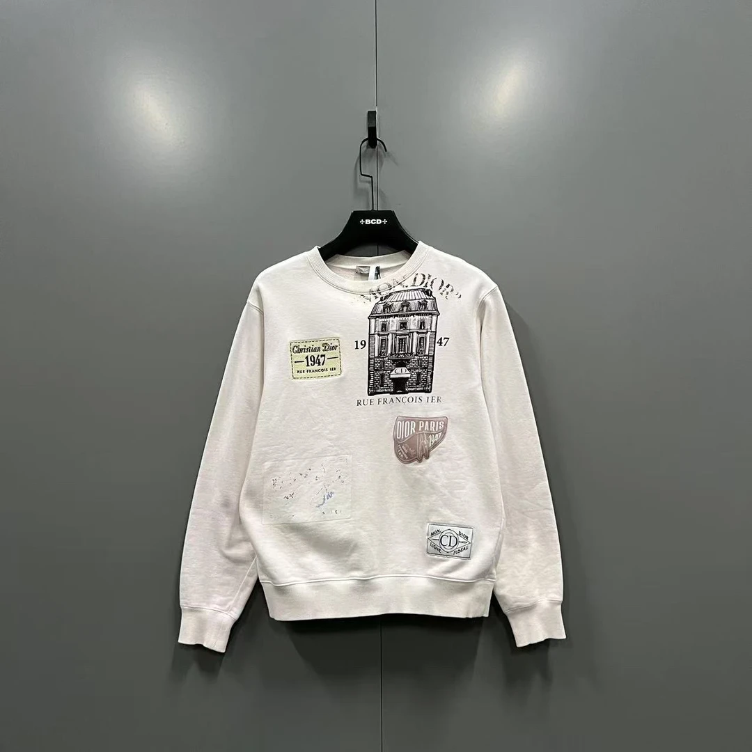 95新 DIOR/迪奥 (ll) 迪奥 马鞍包卫衣 S码