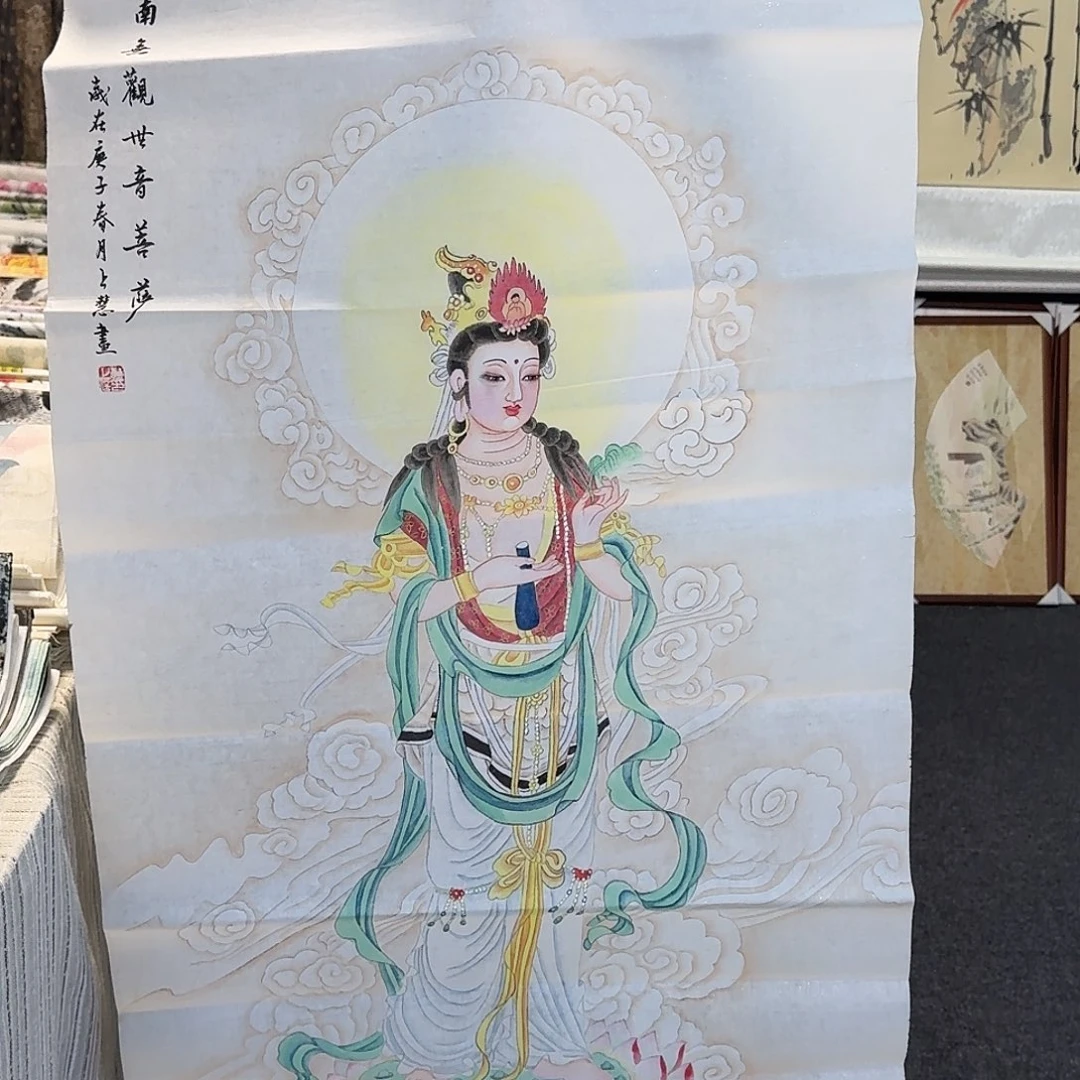 纯手绘国画作品好看四尺