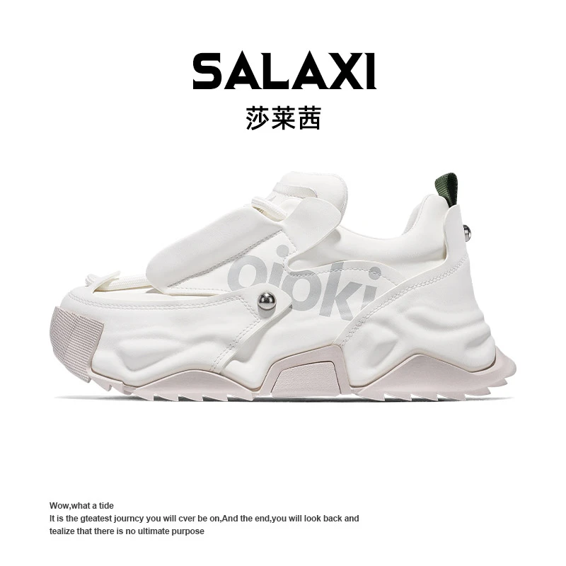 SALAXI/莎莱茜 原创2025冬季新品时尚百搭潮鞋透气增高男女老爹鞋