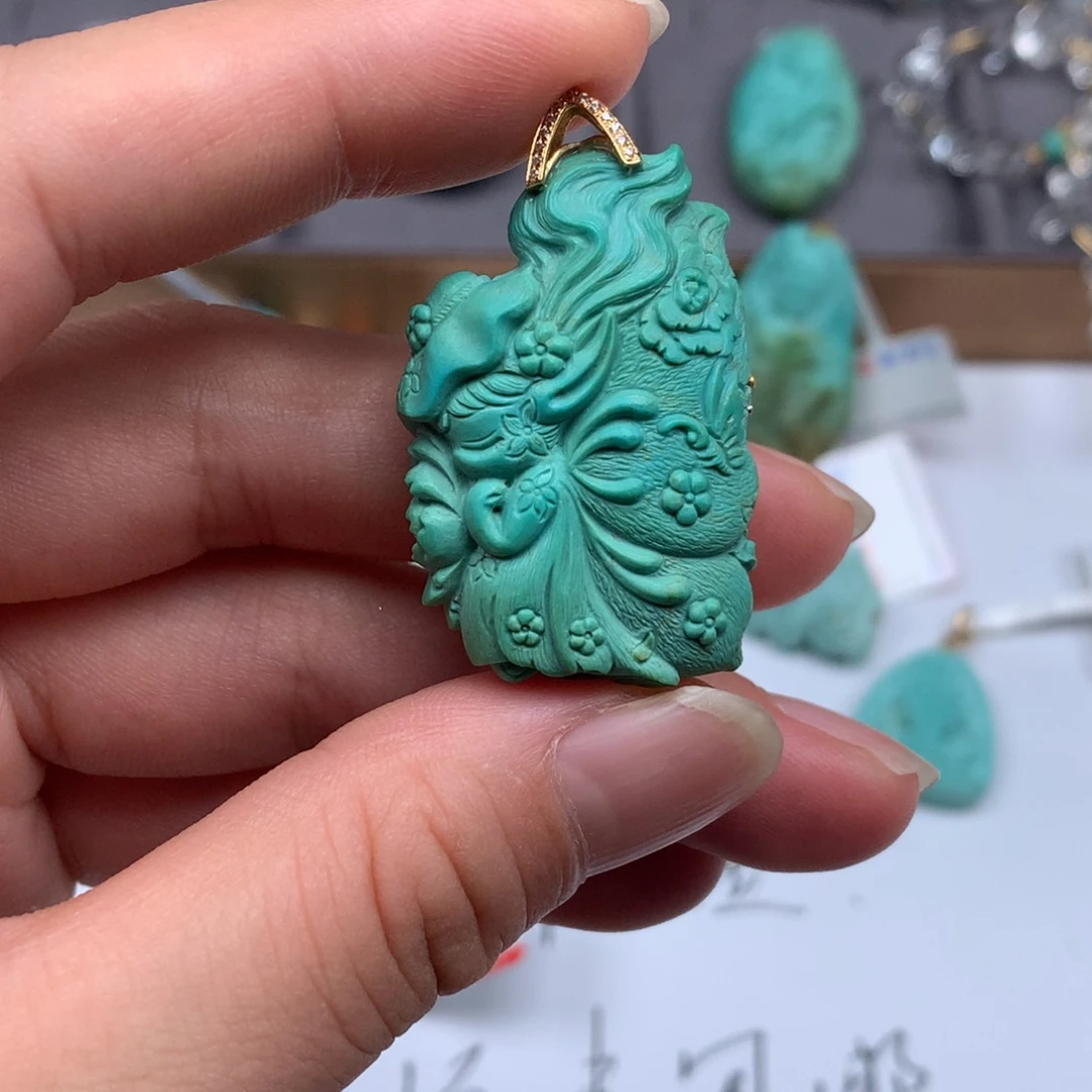 未镶嵌绿松石绿松石
